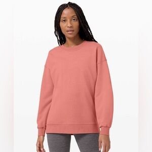 Lululemon Softstreme Perfectly Oversized Crewneck Pullover Brier Rose